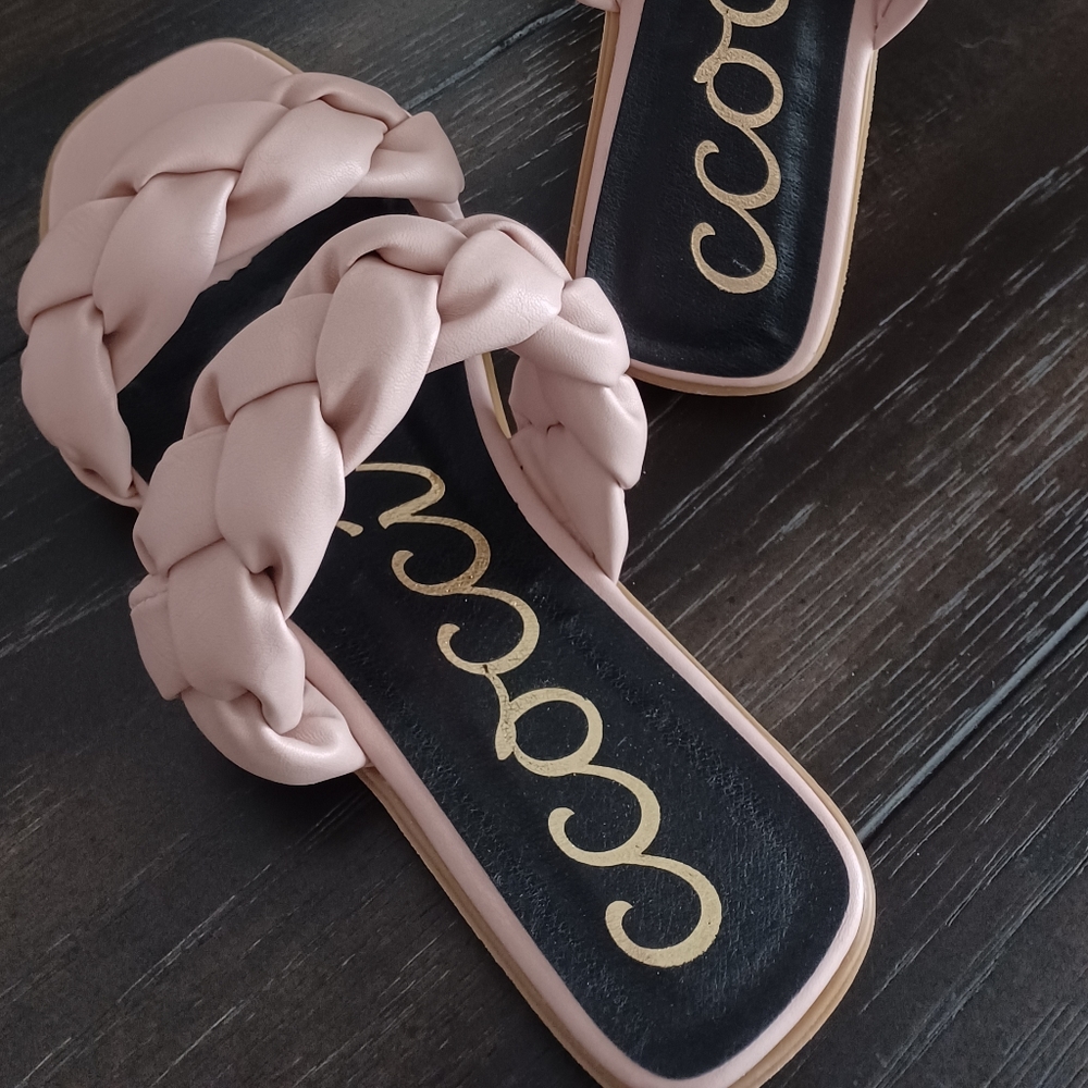CCOCCI Marilyn Braided Sandals in Blush